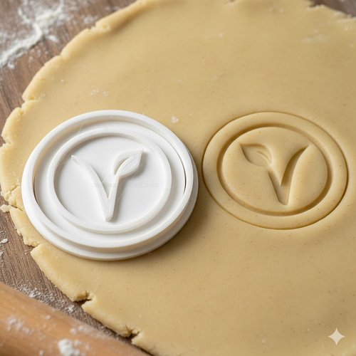 Emporte-pièce vegan pour biscuits et pâtisserie - 8 cm