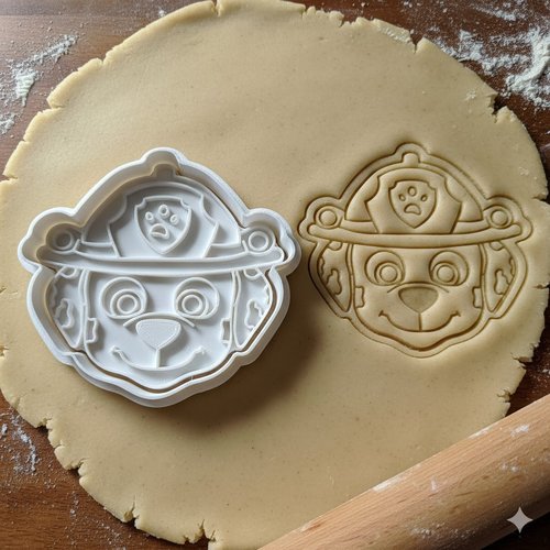 Emporte-pièce marshall paw patrol - moule biscuits pâtisserie 8 cm