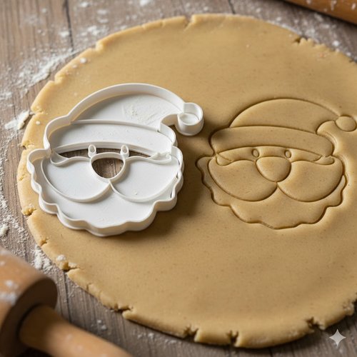 Emporte-piece pere noel 8 cm - moule a biscuits et pate sablee