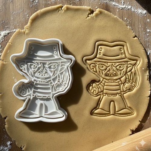 Emporte-piece freddy krueger pour biscuits et patisserie - 8 cm