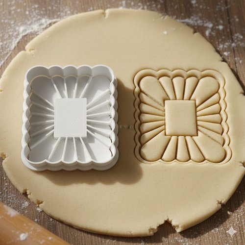 Emporte-pièce biscuits artisanal - moule à pâte sablée 8 cm noir