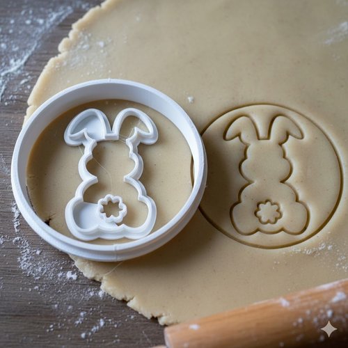 Emporte-piece lapin de paques 8cm - moule a biscuits artisanal