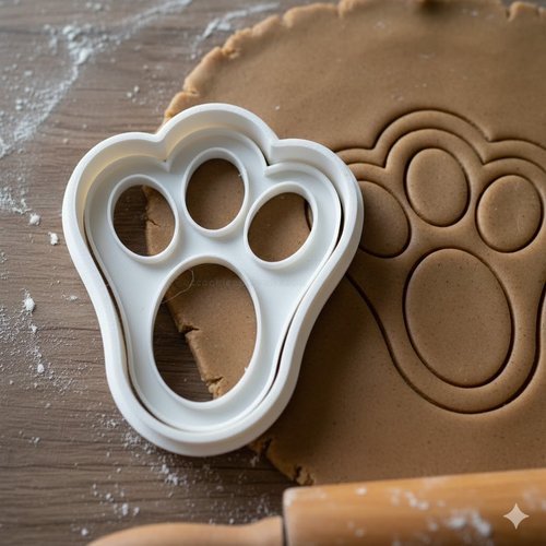 Emporte-piece patte de chien 8 cm - moule biscuit artisanal