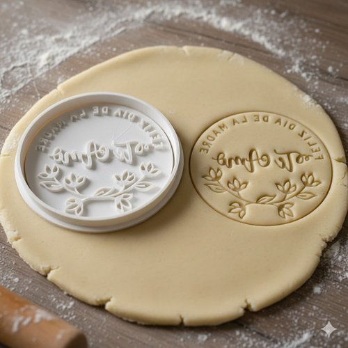 Emporte-piece fete des meres 8 cm - moule biscuit artisanal