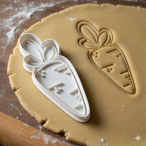 Emporte-piece carotte 8 cm pour biscuits et pate a sucre