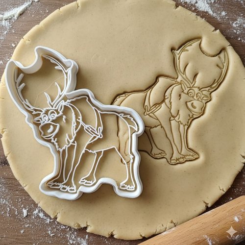 Emporte-piece renne sven disney 8 cm - moule biscuit noel