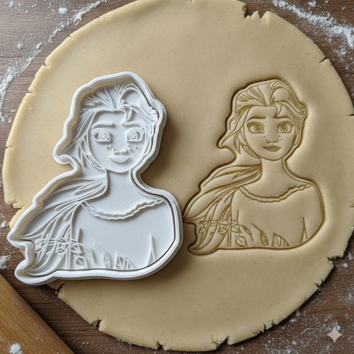 Emporte-piece reine des neiges pour biscuit et patisserie - 8 cm