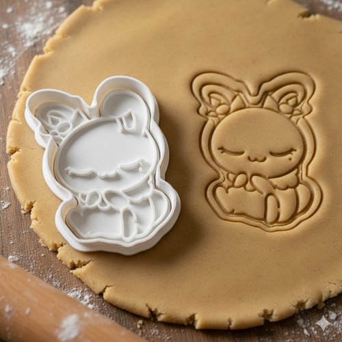 Emporte-piece lapin kawaii 8 cm - moule biscuit artisanal