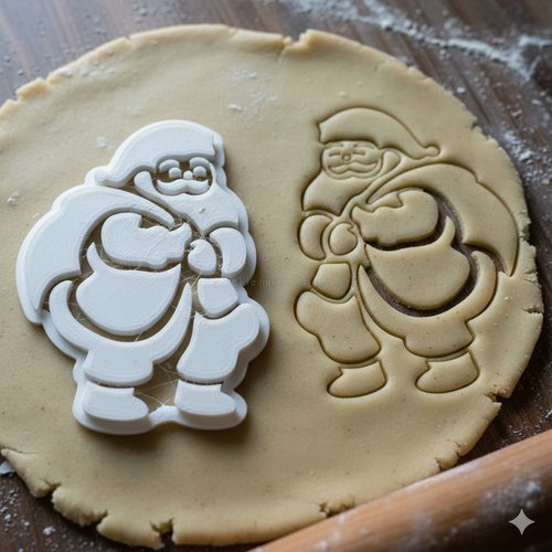 Emporte-pièce père noël 8cm - moule à biscuits pour pâtisserie