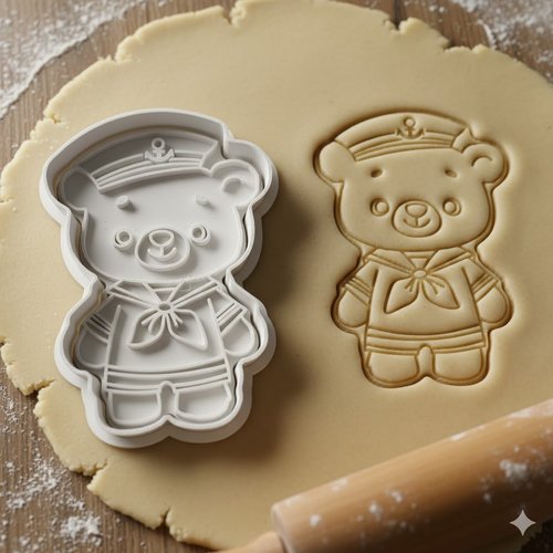 Emporte-piece ours marin 8 cm - moule biscuit de patisserie