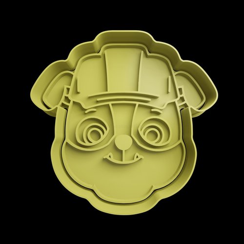 Emporte-piece rubble paw patrol pat patrouille - moule biscuit 8 cm