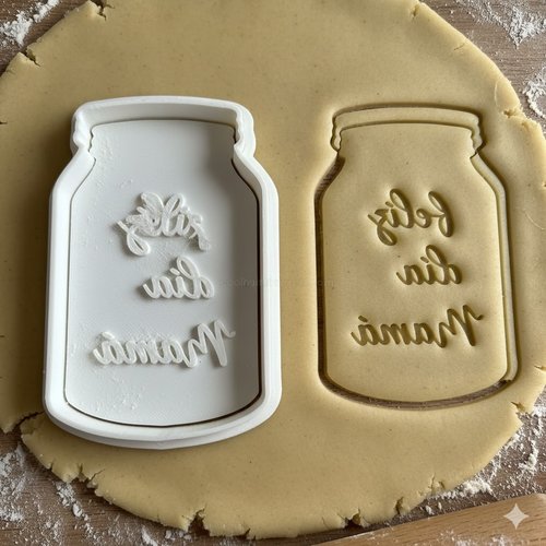 Emporte-piece fete des meres feliz dia mama - jarre 8 cm