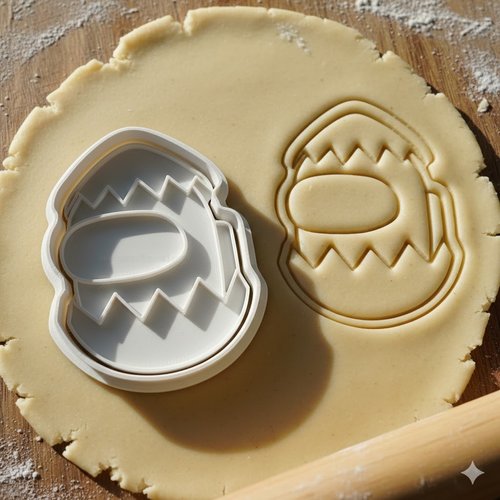 Emporte-piece among us 8cm - moule a biscuit artisanal noir