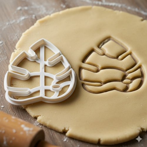 Emporte-piece monstera deliciosa 8 cm - moule biscuit tropical