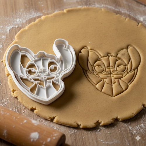 Emporte-pièce stitch pour biscuits et pâtisserie - 8 cm