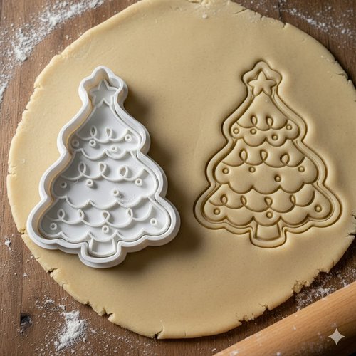 Emporte-piece sapin de noel artisant - moule a biscuits 8 cm