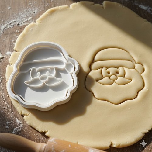 Emporte-piece pere noel 8 cm - moule a biscuits artisanal