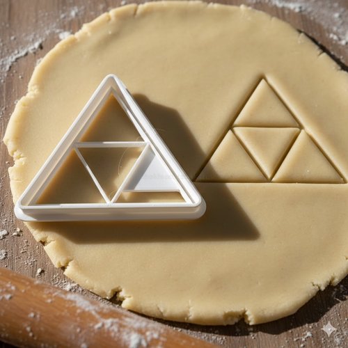 Emporte-piece triforce zelda 8 cm - moule a biscuit artisanal