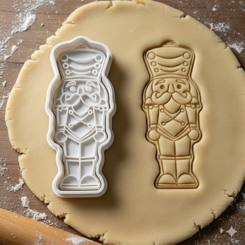 Emporte-pièce casse-noisette 8 cm - moule à biscuits artisanal