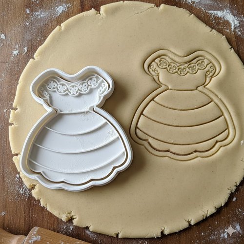 Emporte-pièce robe princesse 8 cm - moule à biscuit artisanal