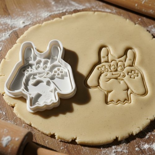 Emporte-piece gamer manette et rock n roll - 8 cm