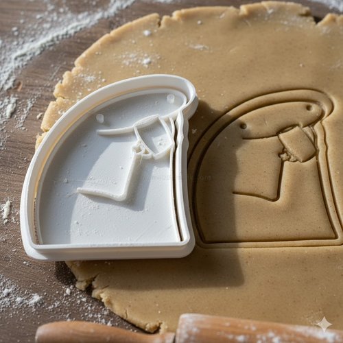 Emporte-piece flork avec cafe 8 cm - moule biscuit artisanal