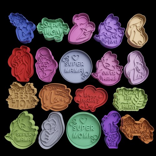 Emporte-piece fete des meres super maman - moule biscuit 8 cm