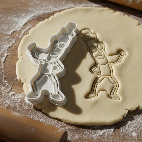 Emporte-pièce personnage chapeau 8 cm - moule biscuit artisanal