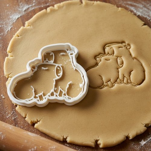 Emporte-piece capybara 8 cm - moule a biscuits et pate a sucre