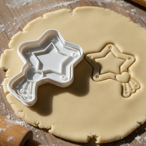 Emporte-piece etoile magique artisanal 8 cm pour biscuits et patisserie