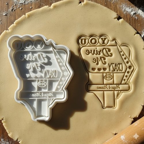 Emporte-piece you drive me crazy - moule biscuit message 8 cm