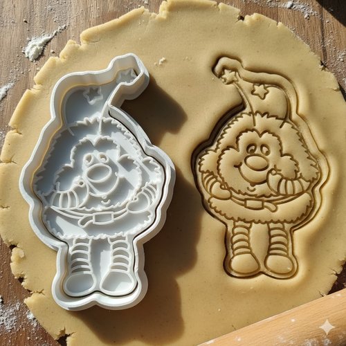 Emporte-piece de noel lutin artisanal 8 cm pour biscuits et patisserie