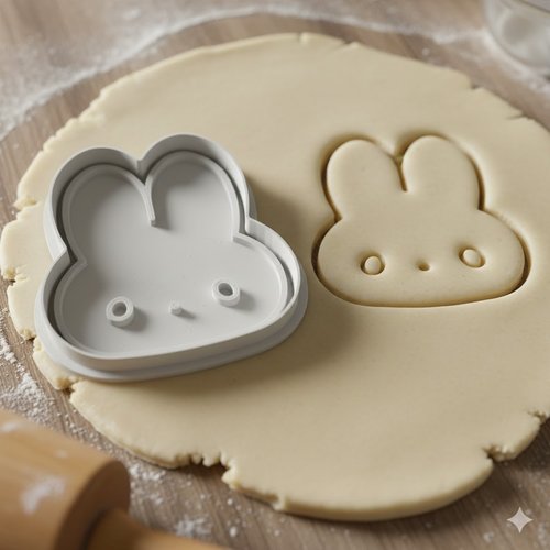 Emporte-piece lapin miffy - moule a biscuits artisanal 8 cm