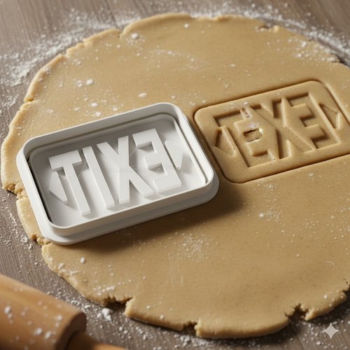 Emporte-piece exit artisanal pour biscuits et pate a sucre - 8 cm