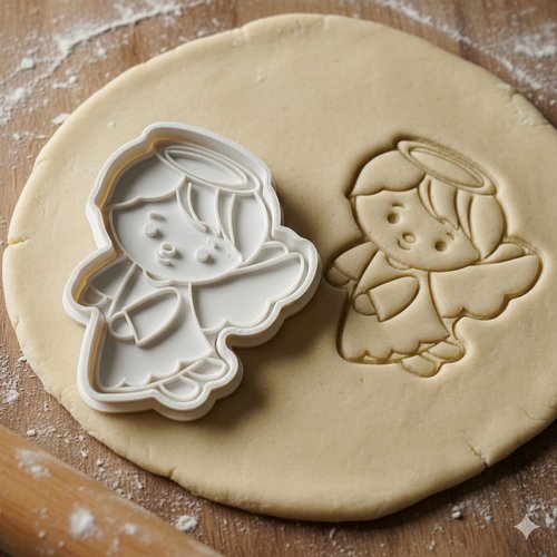 Emporte-pièce petit ange - moule biscuit pour pâtisserie - 8 cm