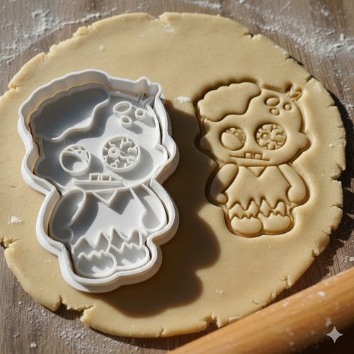 Emporte-pièce zombie 8 cm - moule à biscuit artisanal