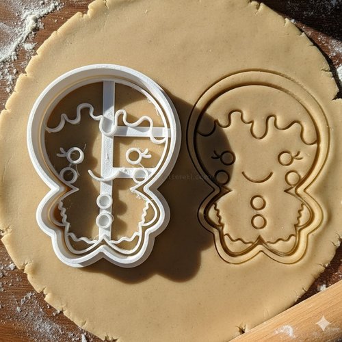 Emporte-piece petit biscuit souriant 8 cm - moule patisserie artisanale