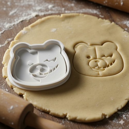 Emporte-piece monokuma pour biscuits et patisserie - 8 cm