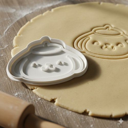 Emporte-piece chien kawaii 8cm - moule a biscuit artisanal