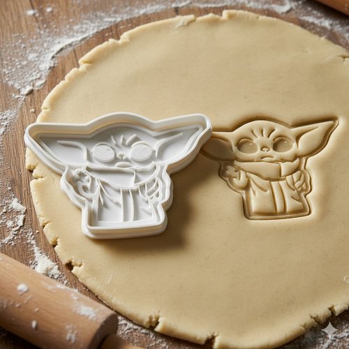 Emporte-piece grogu l'enfant - moule a biscuit artisanal 8 cm