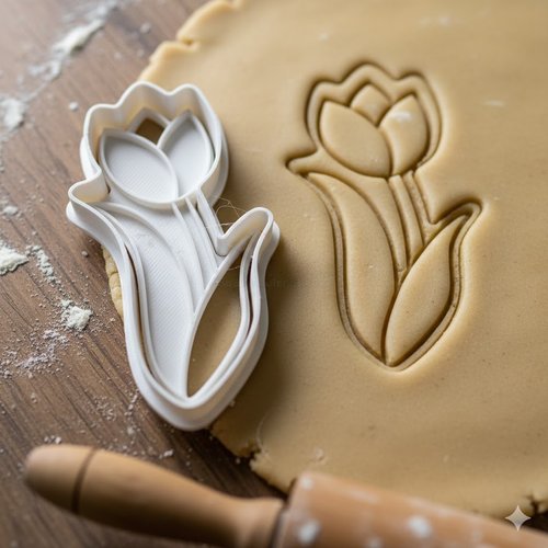 Emporte-piece tulipe 8 cm - moule a biscuit artisanal