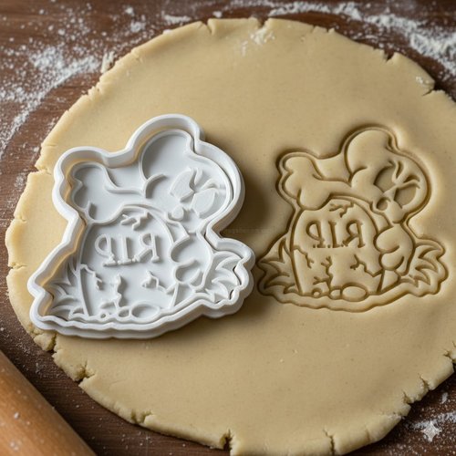 Emporte-pièce halloween tombe rip - moule biscuit artisanal 8 cm