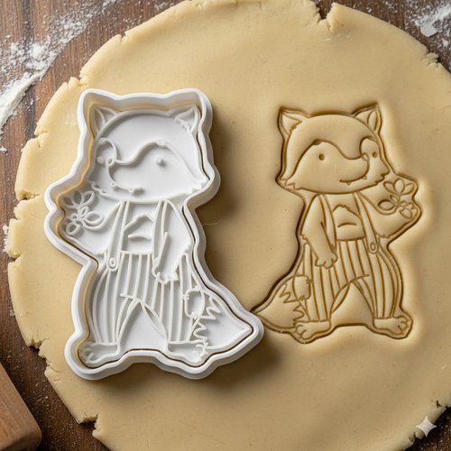 Emporte-piece renard mignon 8 cm pour biscuits et pate a sucre