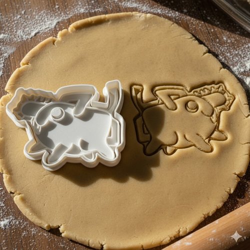 Emporte-piece pochita chainsaw man 8 cm - moule a biscuits artisanal