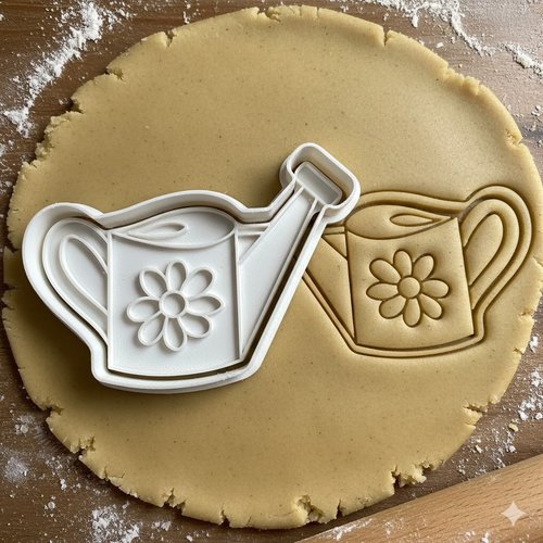 Emporte-piece arrosoir fleur 8 cm - moule patisserie artisanale