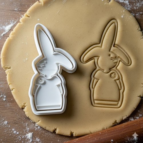 Emporte-piece lapin artisanal 8 cm - moule biscuit patisserie