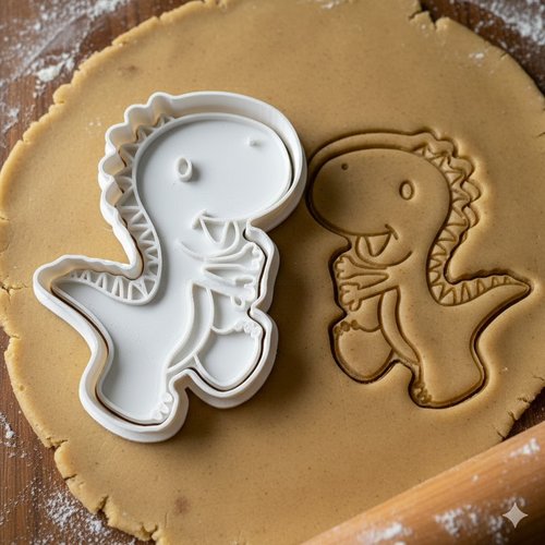 Emporte-pièce dinosaure bébé t-rex - moule biscuits 8 cm