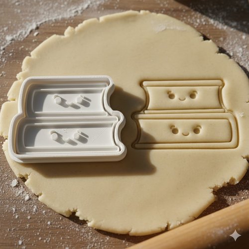 Emporte-piece empilable kawaii 8 cm - moule a biscuits artisanal