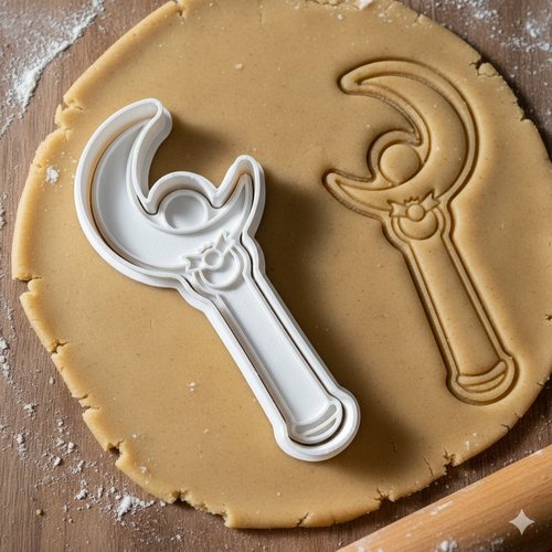 Emporte-piece baguette de lune sailor moon 8 cm - moule patisserie