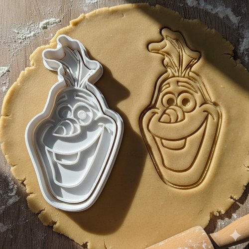 Emporte-piece olaf patisserie - moule biscuit bonhomme de neige 8cm